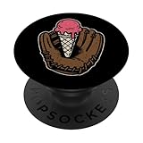 Guante de béisbol Helado - Vintage Baseball Lover PopSockets PopGrip Adhesivo