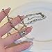 Buyongwant Heart shaped Necklace Irregular Y2k Aesthetic Necklace Fashion Jewelry 15.7 inch