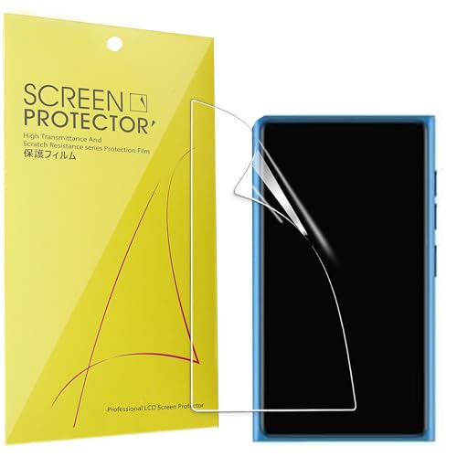 Lamshaw Compatible for Solo4 Mp3 Player Screen Protector, [6 Pack] Full Coverage TPU Clear Film Compatible for 24Six Solo4 Mp3 Player (6 Pack)