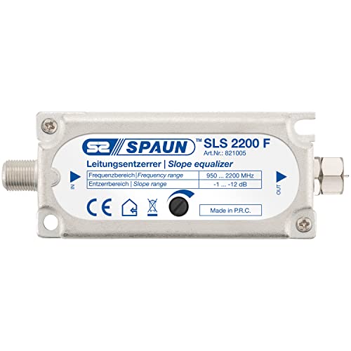 Spaun SLS 2200 F Divisor de señal para cable coaxial Plata - Splitter/Combinador de cables (Divisor de señal para cable coaxial, Plata, Metal, Male connector / Female connector, 14 dB, 101 mm) Cover