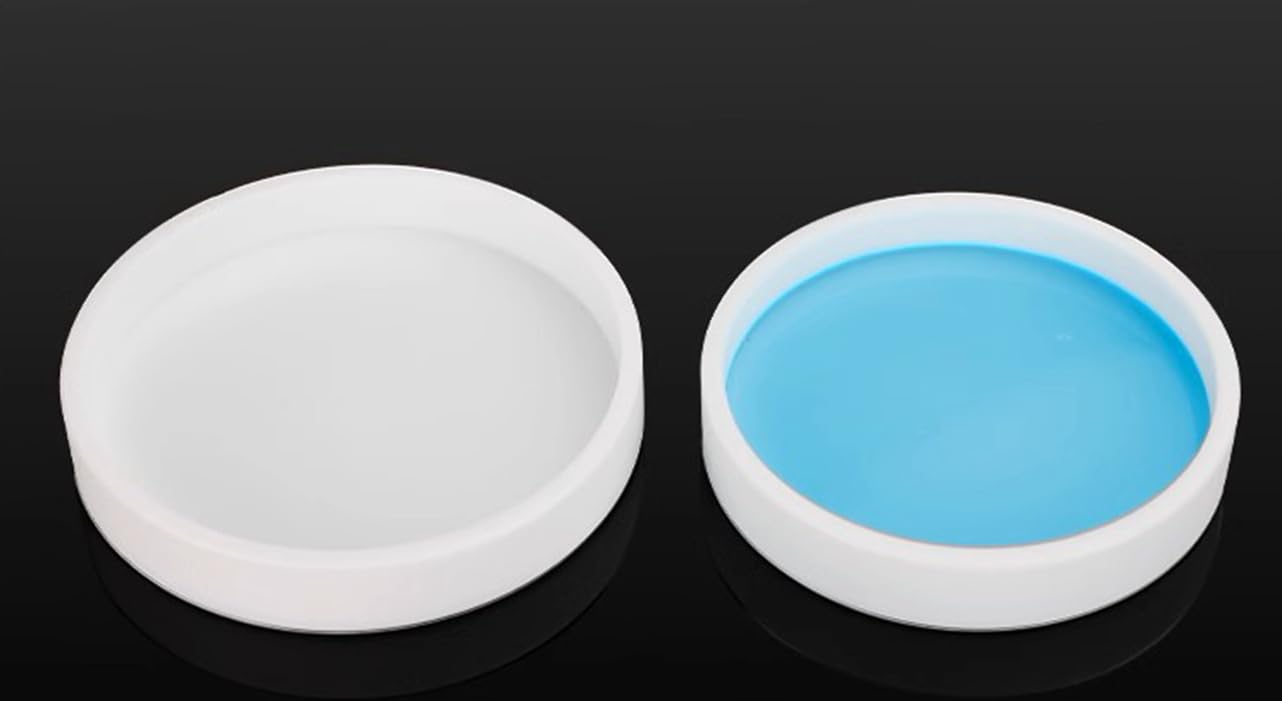 Lab PTFE Petri Disk Dish,Polytetrafluoroethylene Plate Culture Dishes with Cover,Round F4 Flat Bottom Culture Vessel (40mm)