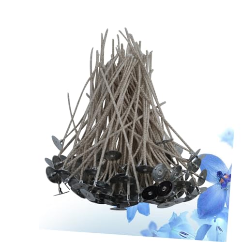 Kit de 100 mechas para velas con base de algodón miniatura 3