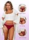 Hialegion Damen Unterhosen Slip Spitzen UnterwäSche Frauen Hohe Taille Elastisch Weich GroßE GrößE Seamless 6 Mehrpack 2XL