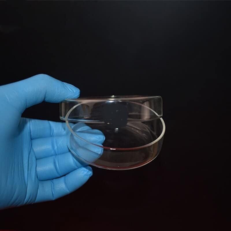 Placas de Petri de vidrio de borosilicato de alta calidad for cultivo celular, de 45 mm a 150 mm de diámetro, for uso escolar (tamaño: 75 mm, 4 unidades).(90mm 10pcs)