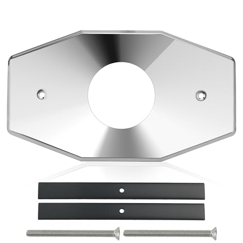 A503 Silver One-Hole Remodel Cover Plate for Mixet Bathtub and Shower Valves