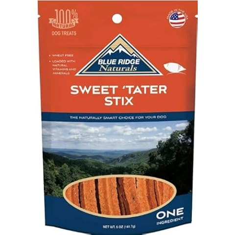 Blue Ridge Naturals Sweet Potato Stix Dog Treats, 5 oz. Cover