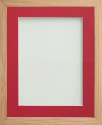 Frame Company Webber Beech with Red Mount, 20x16 for 16x12 inch