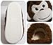 WMYDHCGD Monkey Animal Slippers for Women Cute Plush Home Warm Winter Indoor Shoes (Dark Brown, Adult, Women, 11, Numeric Range, US Footwear Size System, 12, Medium)
