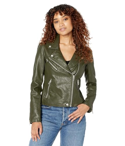 Blank NYC Leather Moto Jacket in City Jungle City Jungle SM