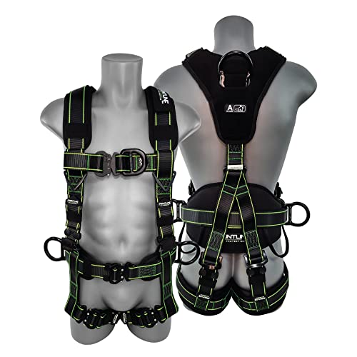 Frontline 200RE Elite™ Lite Climbing/Rescue Full Body Harness with Aluminum Quick Connect Buckles | OSHA and ANSI compliant (Size: 2XL/3XL)