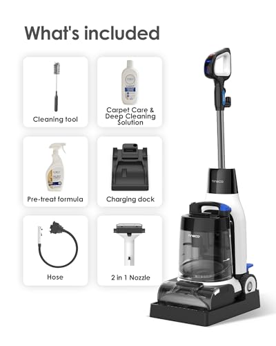 Tineco Carpet ONE Cruiser Smart Carpet Cleaner, Self-Cleaning and FlashDry, Deep Cleaning for Upholstery 75℃ PowerDry 130W Powerful Suction SmoothPower Lightweight - Image 8