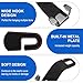 Wiojided 2PCS Car Seat Headrest Hook, Premium Car Back Seat Hooks, Universal Vehicle Hanger Storage Organizer – Black Leather and Double Wide Metal Design, for Purses, Bags, Phones, Grocery