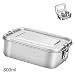Produktbild ER-NMBGH Edelstahl Lunch Box Leakproof Metall Lunch Container, Größere Kapazität Eco Friendly Lebensmittel Lagerbehälter Sandwich Box für Kinder, die auf Büro-Schule