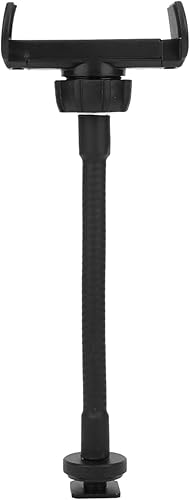 KIMISS Soporte de teléfono para anillo de luz, anillo de luz para teléfono, clip de teléfono portátil para manguera con 1/4 pulgadas y adaptador de