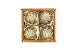 Photo Gallery dreamon | palla decorativa in vetro argentato anticato effetto vortice glitterato oro - decorazione natalizia per albero di natale - Ø10cm (4) Photo Gallery dreamon | palla decorativa in vetro argentato anticato effetto vortice glitterato oro - decorazione natalizia per albero di natale - Ø10cm (4)