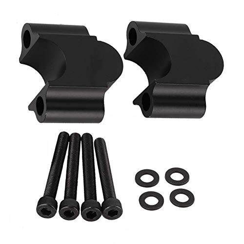 Manillar de moto universal con alzas de aluminio macizo 7/8