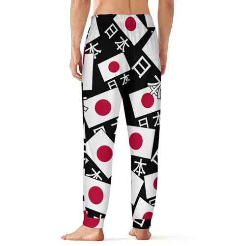 Japan Japanese Flag Men's Pajama Bottoms Sleep Lounge Soft Comfy Pants Sleepwear3