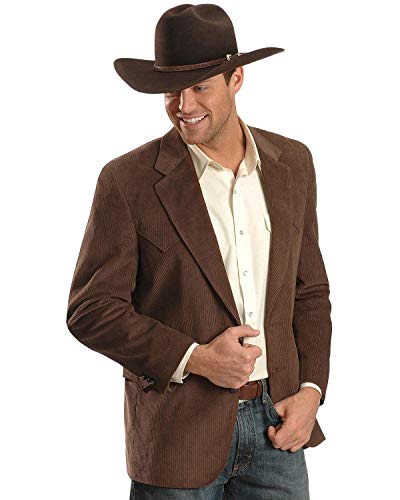 Circle S Men's Corduroy Sport Coat Short, Reg, Tall Chestnut 46 SHT