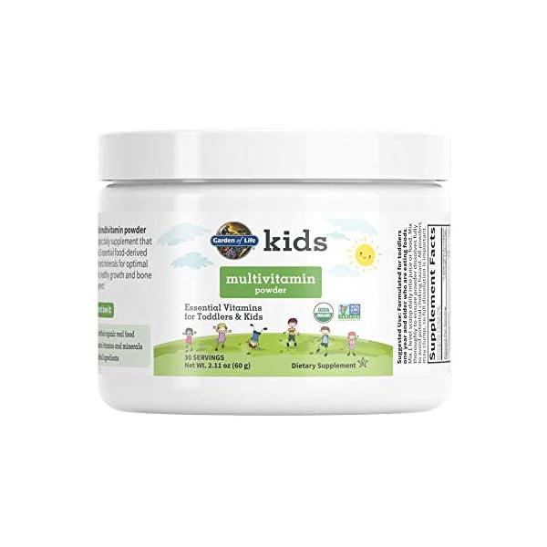 Garden of Life Kids Multivitamin Powder, Daily Vitamins and Minerals for Toddlers & Kids - Organic Toddler Multi Powder…