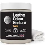 Scratch Doctor - Riparatore di colore in pelle, facile da riparare e ricolorare in pelle sbiadita o usurata, divani, sedie, borse, scarpe, stivali da sella (avorio, 250 ml)