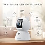 2.5K Indoor Camera 4pack, Free AI Person/Pet/Cry Detection, 4MP Baby/Dog/Cat/Pet Camera with Phone App, Pan Tilt WiFi Cameras for Home Security, Night Vision, Full Duplex Audio