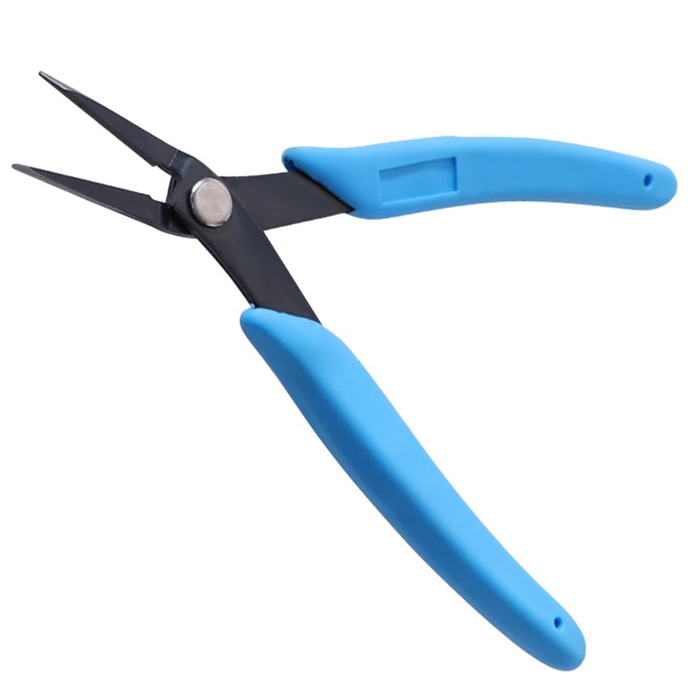 UDSKNV[KSL Need Handle High Carbon Steel Needle Nose Pliers with Comfort Grip for Jewelry Making Smooth Jaws