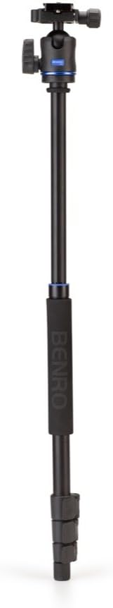 Benro TIS18AIH1 iStudio AL Series 1 Tripod Kit, 4 Section, Flip Lock, IH1 Head, Monopod Conversion (Black)