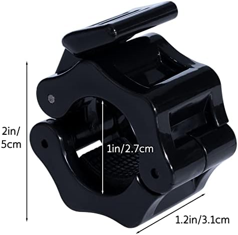 Slim Panda 1 In Barbell Clamps, Non-Slip Quick Release Barbell Clamps with Clip, Weightlifting Barbell Locking Collar for Workout, Weightlifting, Bodybuilding, Fitness & Strength Training