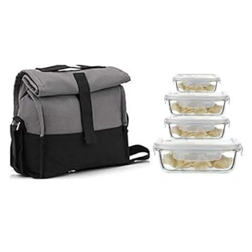 Borosilicate Glass Rectangle Container Set of 4 (140ml-1pcs, 400ml-2pcs, 620ml-1pcs)