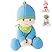 HABA Snug-up Doll Luis 9" First Boy Baby Doll - Machine Washable for Ages Birth and Up