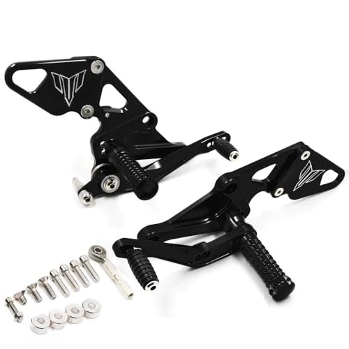 Repose-pieds arrière moto réglables MT07 pour un confort pilote sur mesure