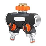 FLEXIABLE STECKVERBINDER: Gleich 2 Geräte an den Wasserhahn anschließen. Wasser Verteiler passend für 3/4