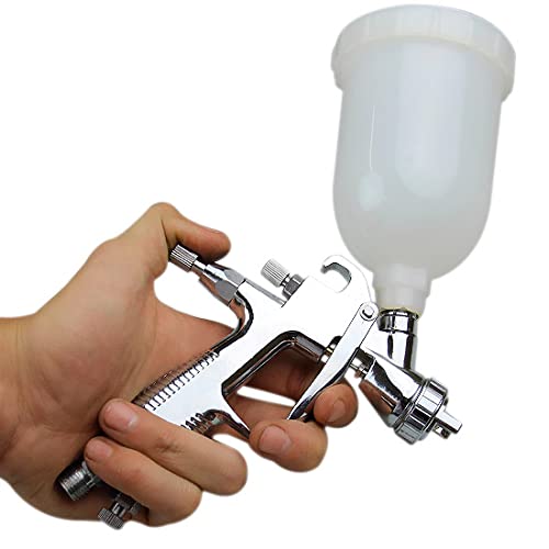 Pistola de Alumínio para Pintura com Caneca Plástica e Bico 1.2 mm-STEULA-BC77-12