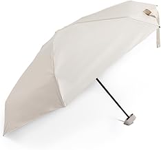 ABSORBIA 6K, 6 fold Umbrella for Sun And Rain Protection, Lightweight Design, Compact & Portable, Outdoor, Fancy and Easy to Travel| Beigh|Auto open|with black coating for UV Protection