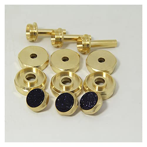 yaoqijie Boutons de doigt trompette pour réparation de pièces et boutons Pierre bleue imitation durable