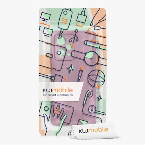 Kwmobile Custodia Compatibile Con Xiaomi Redmi Note 12 Pro 5G Cover - Protezione Back Case Morbida - Silicone Tpu Effetto Metallizzato Lavanda Metallizzato - 7