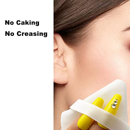 12Pcs Triangle Powder Puff, Soft Powder Puffs For Face Powder, Velour Makeup Puff With Triangle Shape, Easily Get In The Corner Of Eyes & Nose, Make Your Skin Looking Flawless #TOP2