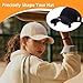 6PCS Hat Curve Bender with 12 Adhesive Pad Set Non-Slip Brim Slot Plastic Curving Band Brim Shaper Multi Functional Caps Bending Bands Suitable for Most Baseball Hat Great (Black)