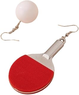 Funny Sport Ball Dangle Earrings Baseball/Badminton/Table Tennis/Golf Ball Pendant Earrings for Women Lady
