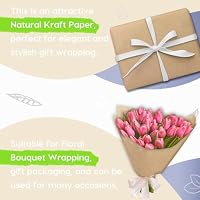 SMART&CASUAL Brown Kraft Paper Roll 15" x 450" (37.5') for Gift Wrapping Packing Art Craft Supplies Floral Bouquet Flower Moving Painting Drawing Paint Easel Poster Chart Paper — image 4