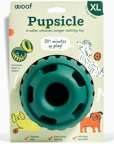 WOOF Pupsicle - Long-Lasting Interactive Dog Ball Toy to Keep You...