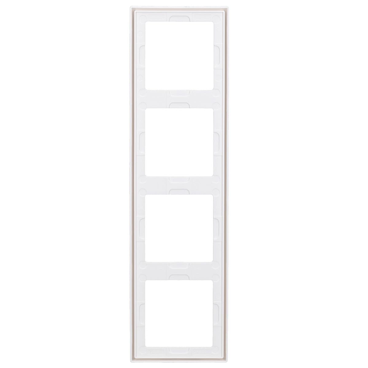 JUNG LS984WW Macro, Duroplástico, Resistente al Rayado, Brillante Blanco Alpino, Cuádruple, 81 X 294mm