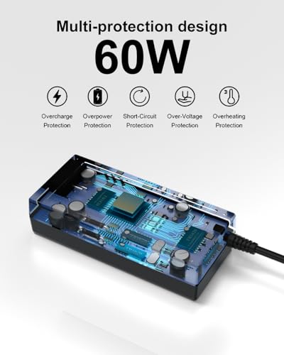 Image of 12V AC /DC Adapter Compatible with Synology DS223j DS223 DS225+ DS225 DS224+ DS220+ DS220j DS218+ DS214 DS213 DS212 DS216 DS118, WD My Cloud EX2 Qnap TS212 TS221 TS251 Power Supply Cord Cable