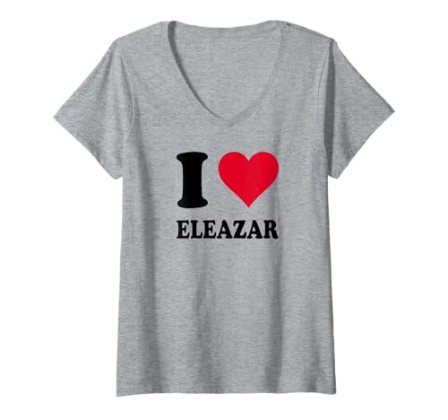 Mujer Me encanta Eleazar Camiseta Cuello V