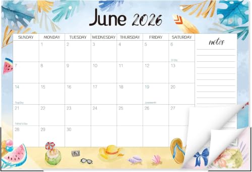 Image of Guasslee Desk Calendar 2026-2027, 19 Month Jun 2026-Dec 2027, 17 inch X 11.5 inch
