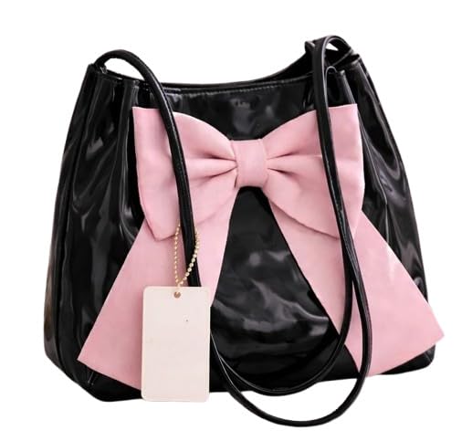 Trendy Korean Top Handle Bag with Bow Sling Bag for Women | Polyurethane Stylish Ladies Crossbody Shoulder Bag | Compact Lightweight Handbag for Regular Use, Travel, Casual Outings & Seasonal Wear-image-13