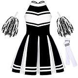 Davsolly Toddler Cheerleading Costume for Girls Cheerleading Outfit for Birthday Party Halloween Cosplay Cheerleader Gifts