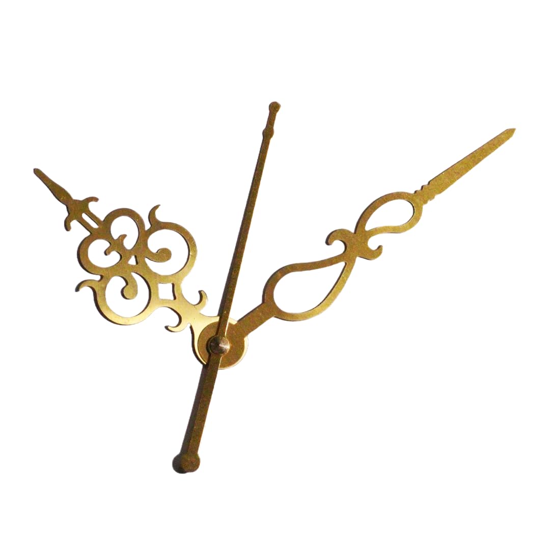 BanteyBanatey® Designer Clock Hands Set | DIY Clock Making Kit for Elegant Timepiece Crafting with Fancy Metal Needles Golden Color (Pack of 2 Sets) 2