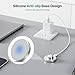 Compatible with Ring Gen 3 Charger - Size 10, Fast and Safe Charging Dock with USB-C Cable, Silicone Anti-Slip Base Design, Essential for Ring Gen 3 Users (Silver)