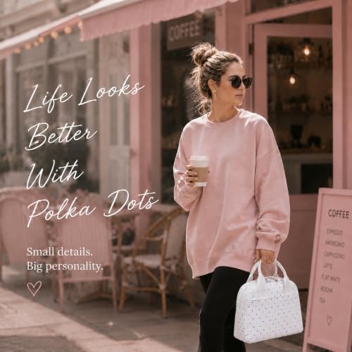Image of LOVELYWIND Lunch Box for Women Cute Lunch Bags for Women Lunch Tote Bags Reusable Insulated Lunch Box Large Capacity Reusable Insulated Cooler for Work or Travel Gifts or Beach